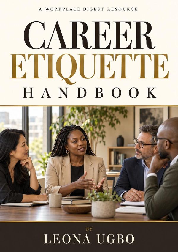 Cover of the Career Etiquette Handbook by Leona Ugbo