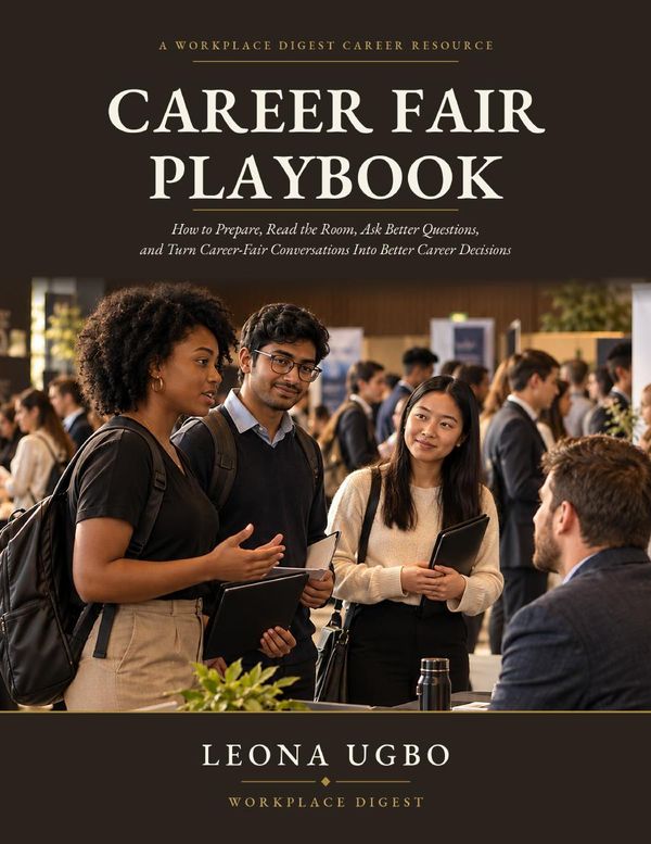 Cover of Career Fair Playbook by Leona Ugbo