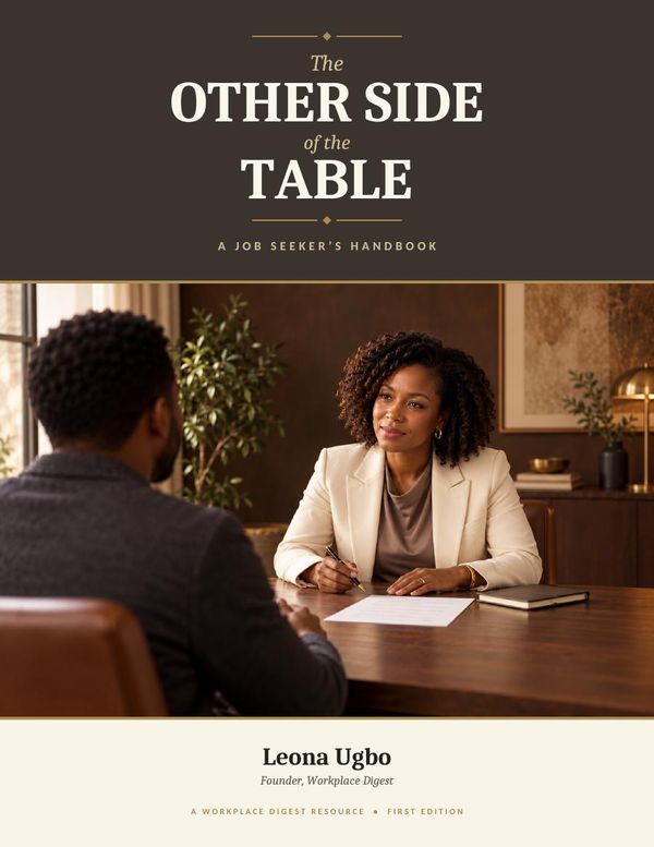 Cover of The Other Side of the Table: A Job Seeker’s Handbook by Leona Ugbo